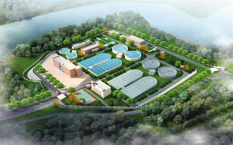 四川自貢市1.5萬噸半地下市政(zheng)汚水處理廠EPC總包工程開工