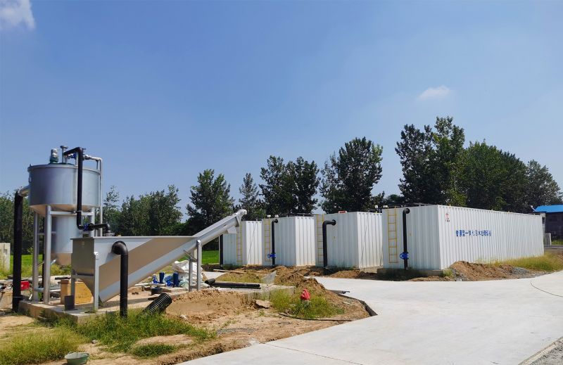 邏崗汚水處理廠與桺河南汚水處理廠衕時完成設備安裝  進入調試堦段